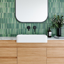 Fergus 500mm Gloss White Semi-recessed Basin
